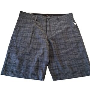 Atlantis Lightweight Hybrid Shorts Men's 36 x 9 Plaid Golf Tennis Pickleball